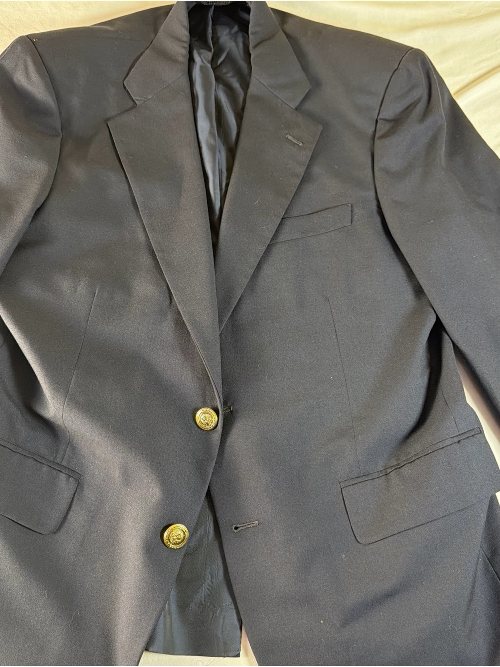Classic Brooks Brothers Golden Fleece ce Black Men's Two-Button Blazer